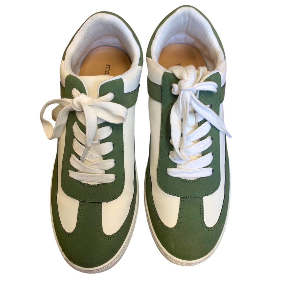 Maurice’s SuperCush Darcy Green & White, Lace Up Women’s Low Top Sneakers sz-10M